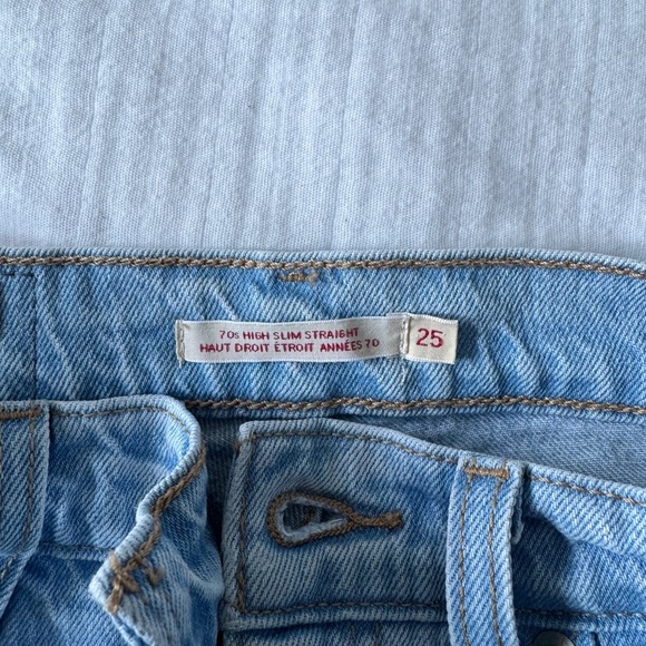Levi's Light Blue Straight Leg Jeans - Picture 5 of 5